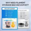 image:imageELEGOO Filament Vacuum Storage Kit with with Upgraded Auto Pump and Bags 20 Pack Vacuum Sealed Bags for Keeping 3D Printer Filament Dry138  126 inch10 Bags ONLY