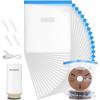 image:imageELEGOO Filament Vacuum Storage Kit with with Upgraded Auto Pump and Bags 20 Pack Vacuum Sealed Bags for Keeping 3D Printer Filament Dry138  126 inch20 Bags with Auto Pump