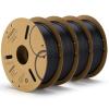 image:imageELEGOO PLA Filament Bundle 10KG 175mm 3D Printer Filament Dimensional Accuracy  002mm 10 Assortment Colors 1kg Spool22lbs BlackWhiteGrayRedYellowOrangeDark BlueNeon GreenPinkPurple41kg Black