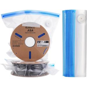 image:imageELEGOO Filament Vacuum Storage Kit with with Upgraded Auto Pump and Bags 20 Pack Vacuum Sealed Bags for Keeping 3D Printer Filament Dry138  126 inch10 Bags ONLY