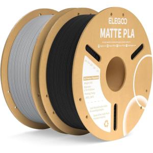 image:imageELEGOO Matte PLA Filament Lavender Purple amp Sunshine Yellow 2KG 175mm 3D Printer Filament Dimensional Accuracy  002mm 2pcs 1kg Carboard Spool 22lbs Fits for Most FDM 3D PrintersBlack  Slate Gray