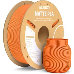 image:imageELEGOO Matte PLA Filament Lavender Purple amp Sunshine Yellow 2KG 175mm 3D Printer Filament Dimensional Accuracy  002mm 2pcs 1kg Carboard Spool 22lbs Fits for Most FDM 3D PrintersOrange