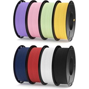 image:imageELEGOO Matte PLA Filament Lavender Purple amp Sunshine Yellow 2KG 175mm 3D Printer Filament Dimensional Accuracy  002mm 2pcs 1kg Carboard Spool 22lbs Fits for Most FDM 3D Printers8250g Mint GreenLavender PurpleBlackWhiteRuby RedNavy BlueSakura PinkSunshine Yellow