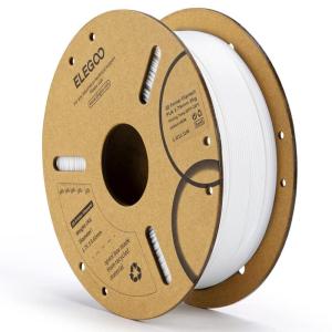image:imageELEGOO PLA Filament Bundle 10KG 175mm 3D Printer Filament Dimensional Accuracy  002mm 10 Assortment Colors 1kg Spool22lbs BlackWhiteGrayRedYellowOrangeDark BlueNeon GreenPinkPurple1kg White