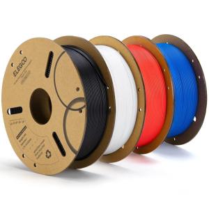 image:imageELEGOO PLA Filament Bundle 10KG 175mm 3D Printer Filament Dimensional Accuracy  002mm 10 Assortment Colors 1kg Spool22lbs BlackWhiteGrayRedYellowOrangeDark BlueNeon GreenPinkPurple41kgblack  White  Red  Dark Blue