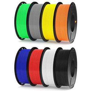 image:imageELEGOO PLA Filament Bundle 10KG 175mm 3D Printer Filament Dimensional Accuracy  002mm 10 Assortment Colors 1kg Spool22lbs BlackWhiteGrayRedYellowOrangeDark BlueNeon GreenPinkPurple8250g BlackWhiteRedDark BlueGrayYellowOrangeNeon Green