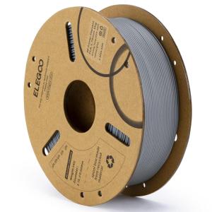 image:imageELEGOO PLA Filament Bundle 10KG 175mm 3D Printer Filament Dimensional Accuracy  002mm 10 Assortment Colors 1kg Spool22lbs BlackWhiteGrayRedYellowOrangeDark BlueNeon GreenPinkPurple1kg Grey