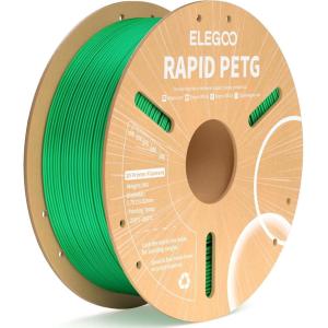 image:imageELEGOO Rapid PETG Filament 175mm Bundle 4KG High Speed 600mms 3D Printer Filament Accuracy  002 mm 1kg Cardboard Spool22lbs Fits for Most FDM 3D Printers BlackWhiteBeigeBrown1kg Green