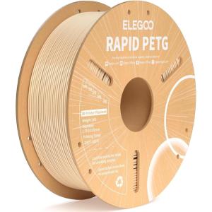 image:imageELEGOO Rapid PETG Filament 175mm Bundle 4KG High Speed 600mms 3D Printer Filament Accuracy  002 mm 1kg Cardboard Spool22lbs Fits for Most FDM 3D Printers BlackWhiteBeigeBrown1kg Beige