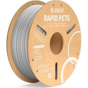 image:imageELEGOO Rapid PETG Filament 175mm Bundle 4KG High Speed 600mms 3D Printer Filament Accuracy  002 mm 1kg Cardboard Spool22lbs Fits for Most FDM 3D Printers BlackWhiteBeigeBrown1kg Gray