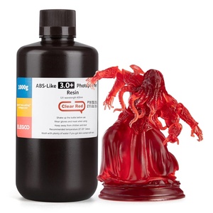 image:imageELEGOO ABSLike Resin 30 Upgraded 3D Printer Photopolymer Resin Higher HeatResistance Fast Curing High Precision NonBrittle Smoky Black 1000gClear Red