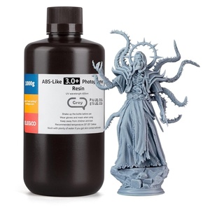 image:imageELEGOO ABSLike Resin 30 Upgraded 3D Printer Photopolymer Resin Higher HeatResistance Fast Curing High Precision NonBrittle Smoky Black 1000gGrey