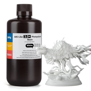 image:imageELEGOO ABSLike Resin 30 Upgraded 3D Printer Photopolymer Resin Higher HeatResistance Fast Curing High Precision NonBrittle Smoky Black 1000gWhite