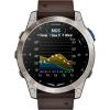 imageGarmin D2 Mach 1 Touchscreen Aviator Smartwatch with GPS Moving Map Aviation Weather Health and Wellness Features and More Oxford Brown Leather Band