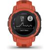 imageGarmin Instinct 2 dezl Edition Rugged Trucking Smartwatch Easy Break Planning Compatible with the dezl OTR Navigator BlackPoppy