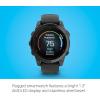 imageGarmin fnix E  47 mm AMOLED Premium Multisport GPS Smartwatch LongLasting Battery Life Stainless Steel with Black BandSlate Gray Steel with Black BandE
