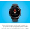 imageGarmin fnix E  47 mm AMOLED Premium Multisport GPS Smartwatch LongLasting Battery Life Stainless Steel with Black BandSlate Gray Steel with Black BandE