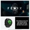 imageGarmin fnix E  47 mm AMOLED Premium Multisport GPS Smartwatch LongLasting Battery Life Stainless Steel with Black BandSlate Gray with Black Band