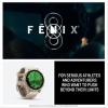 imageGarmin fnix E  47 mm AMOLED Premium Multisport GPS Smartwatch LongLasting Battery Life Stainless Steel with Black BandSoft Gold with Dark Sandstone Band