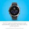 imageGarmin fnix E  47 mm AMOLED Premium Multisport GPS Smartwatch LongLasting Battery Life Stainless Steel with Black BandStainless Steel with Black BandE
