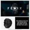 imageGarmin fnix E  47 mm AMOLED Premium Multisport GPS Smartwatch LongLasting Battery Life Stainless Steel with Black BandTitanium w Pebble Gray Band