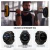 imageGarmin fnix E  47 mm AMOLED Premium Multisport GPS Smartwatch LongLasting Battery Life Stainless Steel with Black BandTitanium with Pebble Gray BandSolar