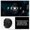 imageGarmin fnix E  47 mm AMOLED Premium Multisport GPS Smartwatch LongLasting Battery Life Stainless Steel with Black BandTitanium with Pebble Gray BandSolar