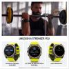 imageGarmin fnix E  47 mm AMOLED Premium Multisport GPS Smartwatch LongLasting Battery Life Stainless Steel with Black BandTitanium with YellowGraphite Band