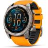 Titanium with Orange/Graphite Band - 51 mm