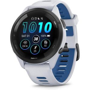 imageGarmin Forerunner 265 Running Smartwatch Colorful AMOLED Display Training Metrics and Recovery Insights Whitestone and Tidal BlueWhitestone and Tidal Blue