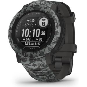 imageGarmin Instinct 2 dezl Edition Rugged Trucking Smartwatch Easy Break Planning Compatible with the dezl OTR Navigator BlackInstinct 2 Camo Graphite Camo