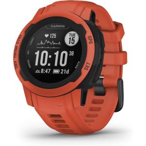 imageGarmin Instinct 2 dezl Edition Rugged Trucking Smartwatch Easy Break Planning Compatible with the dezl OTR Navigator BlackPoppy