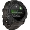 imageGarmin Instinct 3 45mm AMOLED Display Rugged Outdoor GPS Smartwatch MetalReinforced Bezel Builtin Flashlight Up to 18 Days of Battery Life BlackCharcoal50mm