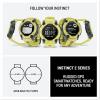 imageGarmin Instinct 3 45mm AMOLED Display Rugged Outdoor GPS Smartwatch MetalReinforced Bezel Builtin Flashlight Up to 18 Days of Battery Life BlackElectric Lime