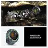 imageGarmin Instinct 3 45mm AMOLED Display Rugged Outdoor GPS Smartwatch MetalReinforced Bezel Builtin Flashlight Up to 18 Days of Battery Life BlackNeo TropicTwilight