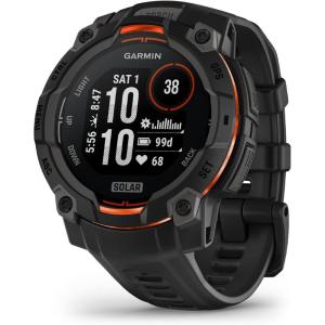 imageGarmin Instinct 3 45mm AMOLED Display Rugged Outdoor GPS Smartwatch MetalReinforced Bezel Builtin Flashlight Up to 18 Days of Battery Life BlackBlack