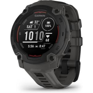 imageGarmin Instinct 3 45mm AMOLED Display Rugged Outdoor GPS Smartwatch MetalReinforced Bezel Builtin Flashlight Up to 18 Days of Battery Life BlackCharcoal45mm