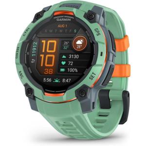 imageGarmin Instinct 3 45mm AMOLED Display Rugged Outdoor GPS Smartwatch MetalReinforced Bezel Builtin Flashlight Up to 18 Days of Battery Life BlackNeo Tropic