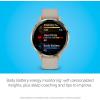 imageGarmin Venu 3 Silver Stainless Steel Bezel 14Inch AMOLED Touchscreen Display Smart Watch with 45mm Whitestone Case and Silicone BandFrench Gray