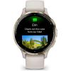 imageGarmin Venu 3 Silver Stainless Steel Bezel 14Inch AMOLED Touchscreen Display Smart Watch with 45mm Whitestone Case and Silicone BandIvory