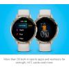 imageGarmin Venu 3 Silver Stainless Steel Bezel 14Inch AMOLED Touchscreen Display Smart Watch with 45mm Whitestone Case and Silicone BandIvory