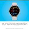 imageGarmin Venu 3 Silver Stainless Steel Bezel 14Inch AMOLED Touchscreen Display Smart Watch with 45mm Whitestone Case and Silicone BandIvory