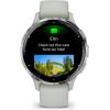 imageGarmin Venu 3 Silver Stainless Steel Bezel 14Inch AMOLED Touchscreen Display Smart Watch with 45mm Whitestone Case and Silicone BandSage Gray