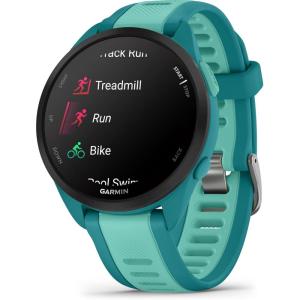 imageGarmin Forerunner 165 Running Smartwatch Colorful AMOLED Display Training Metrics and Recovery Insights BlackTurquoise