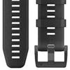 imageGarmin QuickFit 22 Watch Band  Jacquardweave Nylon Strap  Heathered BlackBlack Leather