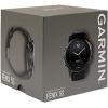 imageGarmin QuickFit 22 Watch Band  Jacquardweave Nylon Strap  Heathered BlackBlack Leather