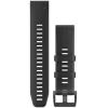 imageGarmin QuickFit 22 Watch Band  Jacquardweave Nylon Strap  Heathered BlackBlack Leather