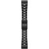 imageGarmin QuickFit 22 Watch Band  Jacquardweave Nylon Strap  Heathered BlackCarbon Gray DLC Titanium Band