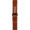 imageGarmin QuickFit 22 Watch Band  Jacquardweave Nylon Strap  Heathered BlackChestnut Leather