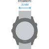 imageGarmin QuickFit 22 Watch Band  Jacquardweave Nylon Strap  Heathered BlackCyan Blue Silicone